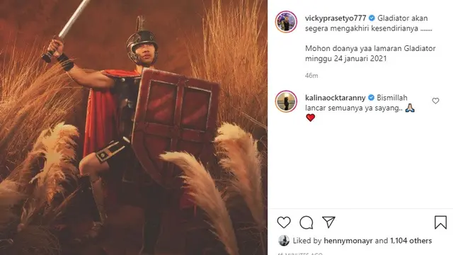 Vicky Prasetyo - Kalina Ocktaranny (Foto: Instagram/@vickyprasetyo777)