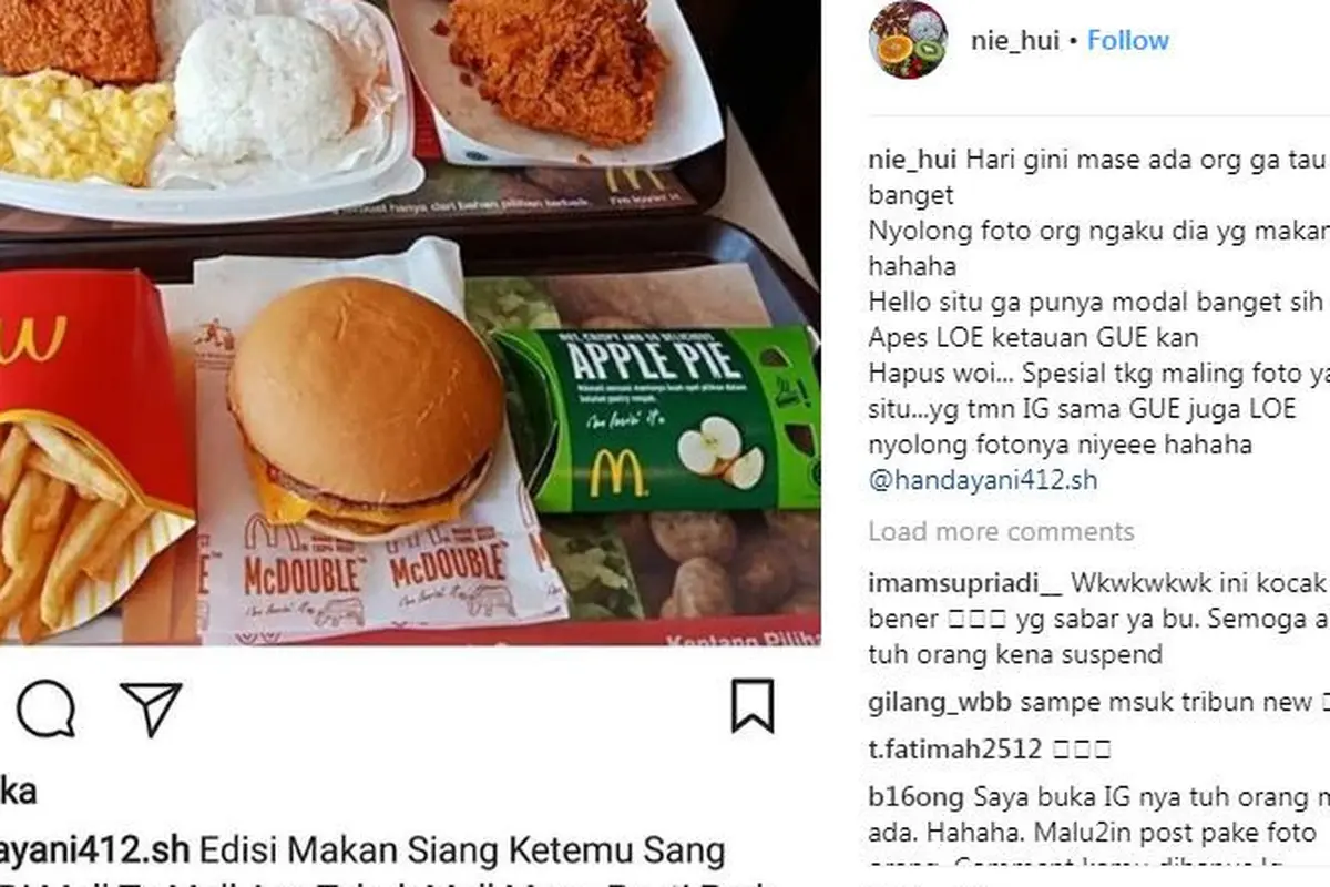 [Bintang] Pamer Foto Makanan di Instagram, Orang Ini Malah Dikomentarin Sama yang Punya Foto Asli