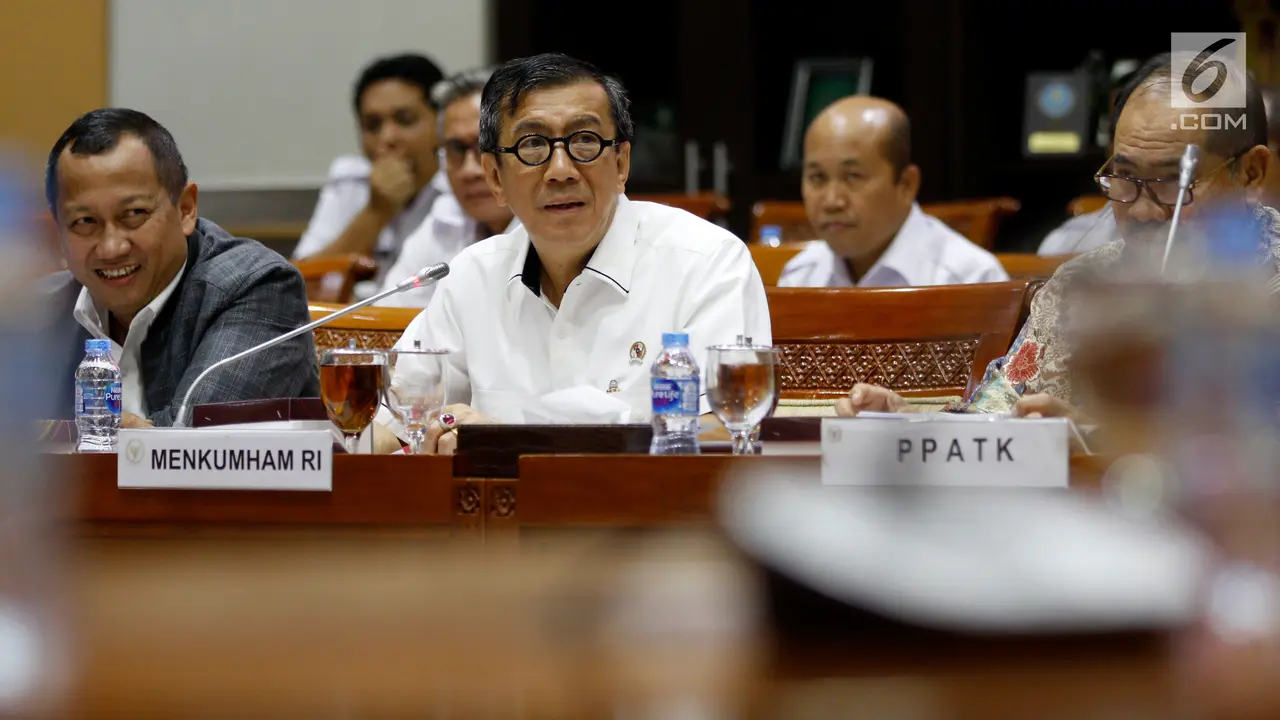 Menkumham Raker dengan DPR Bahas RKAKL dan RKP Tahun 2020