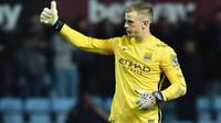 Penjaga gawang Manchester City asal Inggris, Joe Hart. (AFP/Ben Stansall)