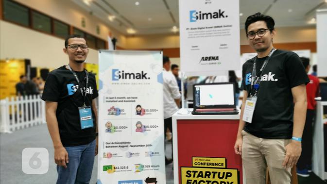 Startup lokal Simak di Tech in Asia 2019 Regional Conference. /Mochamad Wahyu Hidayat