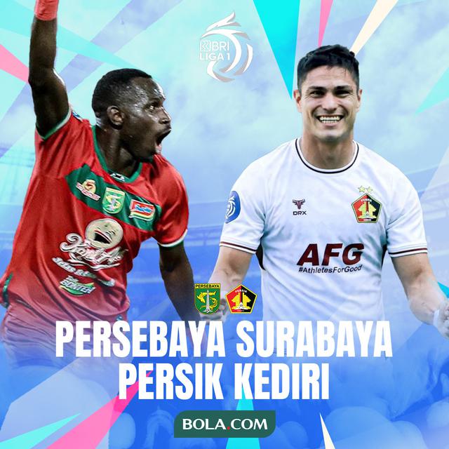 BRI Liga 1 - Persebaya Surabaya Vs Persik Kediri - Flavio Silva Vs Ramiro Fergonzi