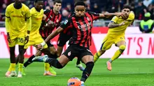 AC Milan meraih kemenangan 3-0 atas Hellas Verona pada laga pekan ke-17 Serie A di San Siro, Minggu (28/12/2025) malam WIB. Dua dari tiga gol Milan disumbangkan Christopher Nkunku. (AFP/Piero CRUCIATTI)