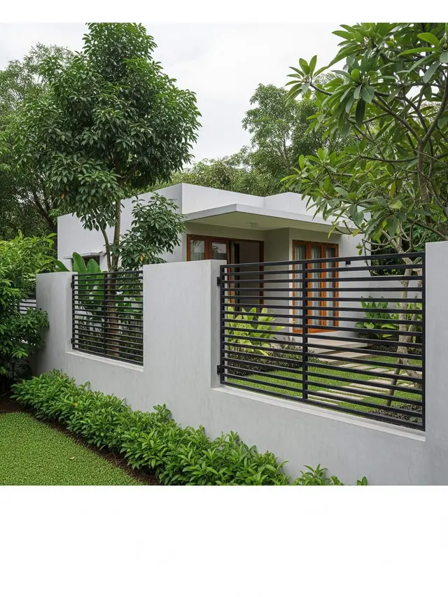 Model Pagar Rendah untuk Rumah Mungil Biar Tampak Lega