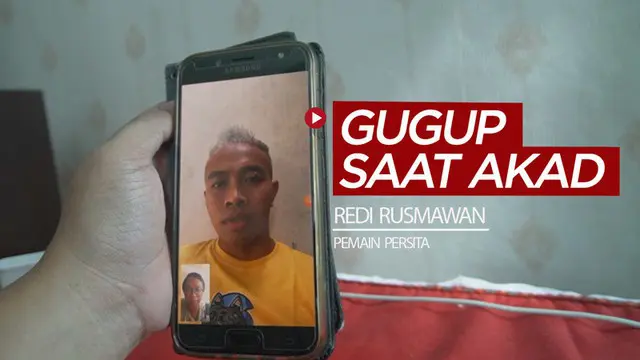 Berita video wawancara lanjutan dengan pemain Persita Tangerang, Redi Rusmawan, soal gugupnya ia ketika jalani akad nikah yang digelar di tengah pandemi virus corona COVID-19.