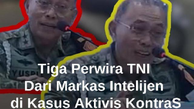 Komandan Pusat Polisi Militer (Danpuspom) TNI Mayjen TNI Yusri Nuryanto menjelaskan empat terduga pelaku penyiram air keras, dengan korban aktivis Kontras bernama Andrie Yunus. Keempat terduga pelaku berinial SL dengan pangkat Lettu, NDP dengan pangkat Kapten, BHW dengan pangkat Lettu dan dan ES ...