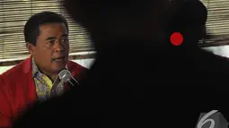 Ade Komarudin menyatakan, pelaksanaan Munas IX Golkar di Jakarta, telah melanggar Anggaran Dasar dan Anggaran Rumah Tangga Partai Golkar, Jakarta, Minggu (7/12/2014). (Liputan6.com/Miftahul Hayat)