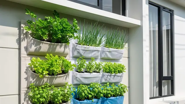 desain edible garden outdoor yang tahan panas dan hujan
