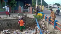 Tumpukan sampah menghiasi wajah Kota Gorontalo (Arfandi/Liputan6.com)