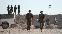 Pasukan Demokratik Suriah (SDF) di Raqqa, Suriah (Reuters)