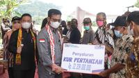 Menteri Pertanian Syahrul Yasin Limpo menyalurkan KUR Pertanian untuk petani di Kalimantan Barat.
