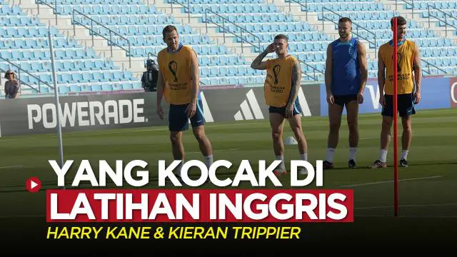 Berita video peliputan langsung jurnalis Bola.com, Ade Yusuf Satria, saat Timnas Inggris menjalani latihan untuk laga Piala Dunia 2022 di Qatar, Kamis (24/11/2022). Hadir momen menarik yang melibatkan Harry Kane dan Kieran Trippier dalam latihan itu.