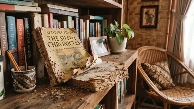 Cara Mencegah Kutu Buku Muncul di Lemari dan Rak Buku, dengan Memeriksa Buku yang Lama Disimpan.