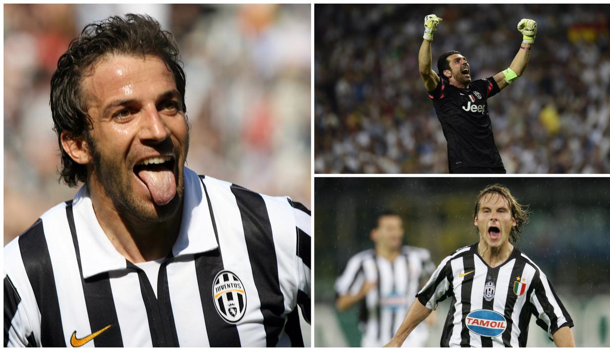 Juventus tercatat sebagai salah stu klub tersukses di Eropa yang sudah meraih 51 trofi domestik maupun internasional. Keberhasilan Si Nyonya Tua tidak lepas dari peran 10 pemain yang layak disebut legenda dalam kejayaan 20 tahun terakhir. (Kolase Foto dari AFP)