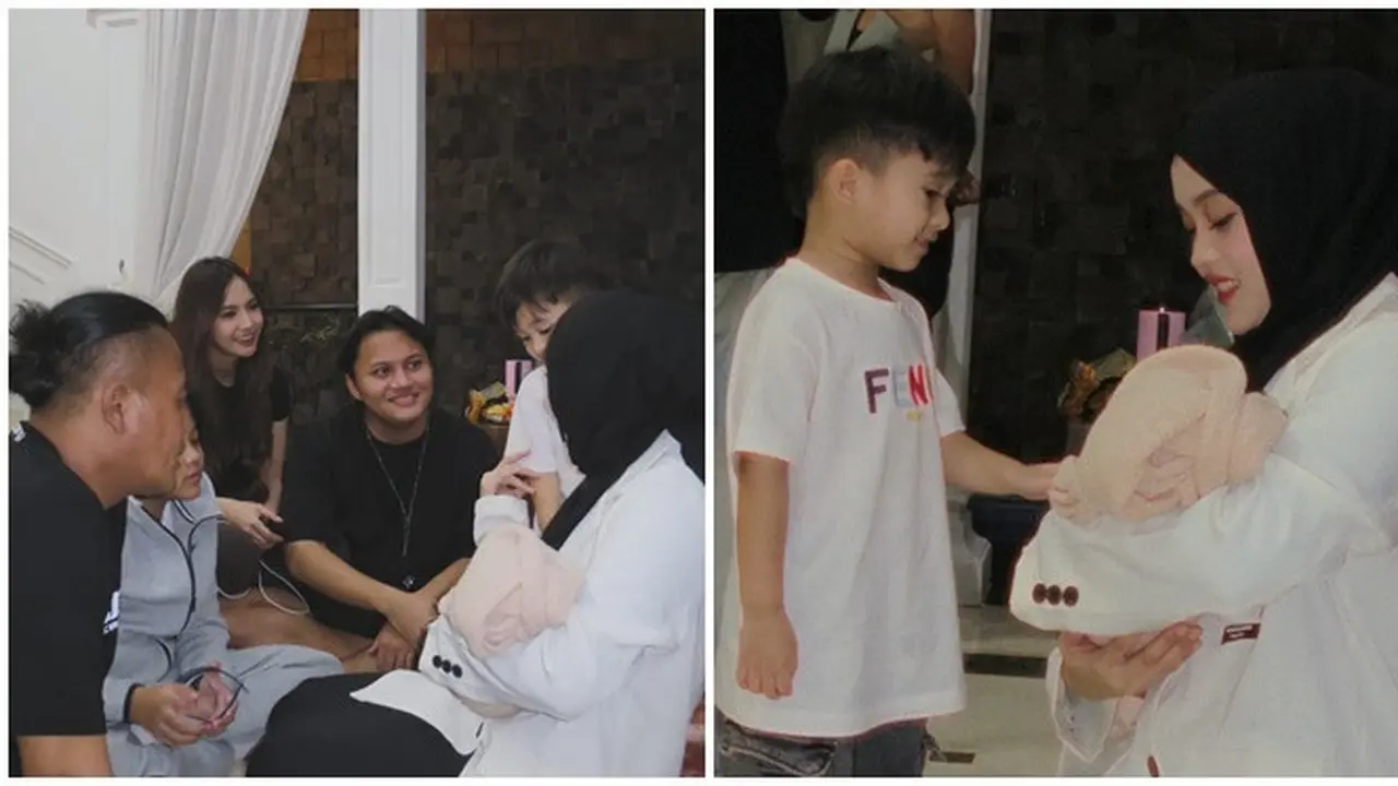 6 Potret Adzam Anak Sule Bertemu Selina, Sekalian Temu Kangen dengan Kakaknya