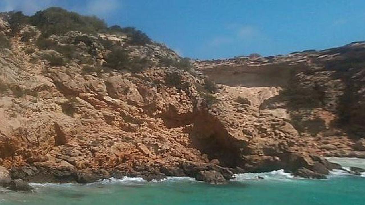 Bebatuan di Ibiza, Spanyol. (News.com.au)