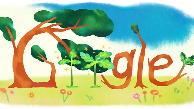 Google Doodle Rayakan Hari Ayah Nasional 2025. Credit: Google