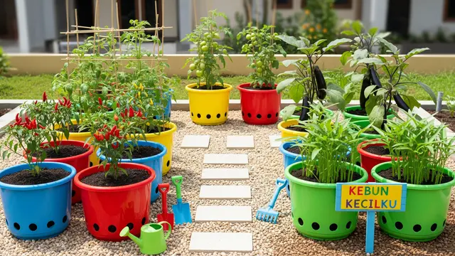Model Kebun Mini untuk Anak-anak Belajar Berkebun di Rumah