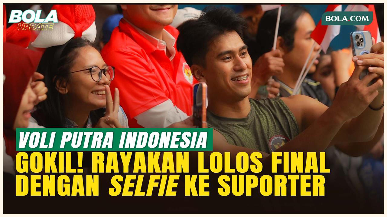 Momen Seru Timnas Voli Putra Indonesia Rayakan Lolos Final, Berswafoto Bareng Suporter!