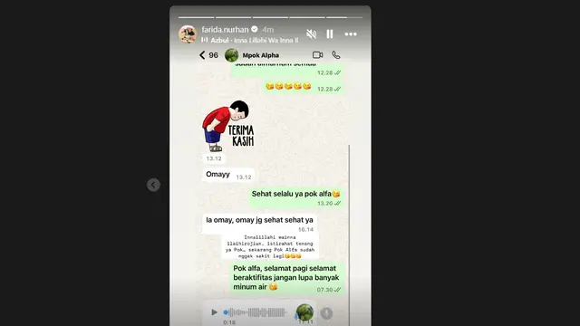 Ungkapan Duka Artis Atas Meninggalnya Mpok Alpa
