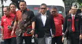 Sekretaris Jenderal (Sekjen) PDI Perjuangan Hasto Kristiyanto memenuhi panggilan penyidik Polda Metro Jaya untuk dimintai keterangan di Jakarta, Selasa (4/6/2024). (Liputan6.com/Herman Zakharia)