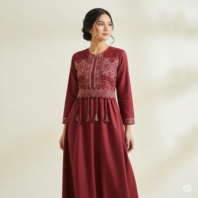 9 Model Baju Tenun Kombinasi Kain Polos, Panduan Lengkap untuk Gaya Etnik Modern