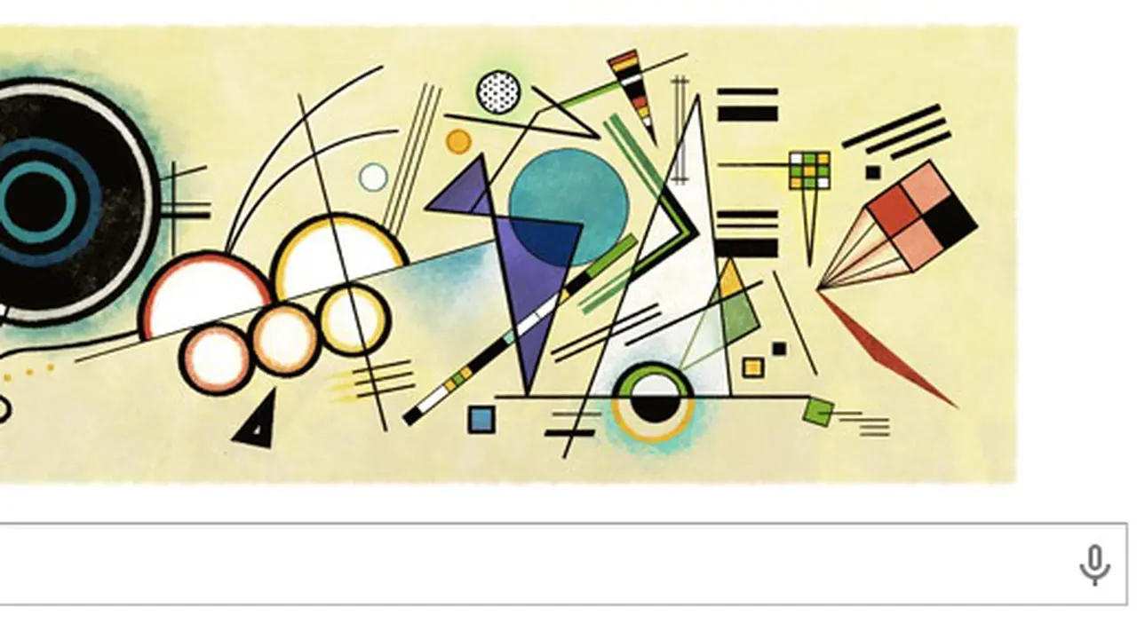 Google Doodle: Rayakan Ulang Tahun Wassily Kandinsky ke-148