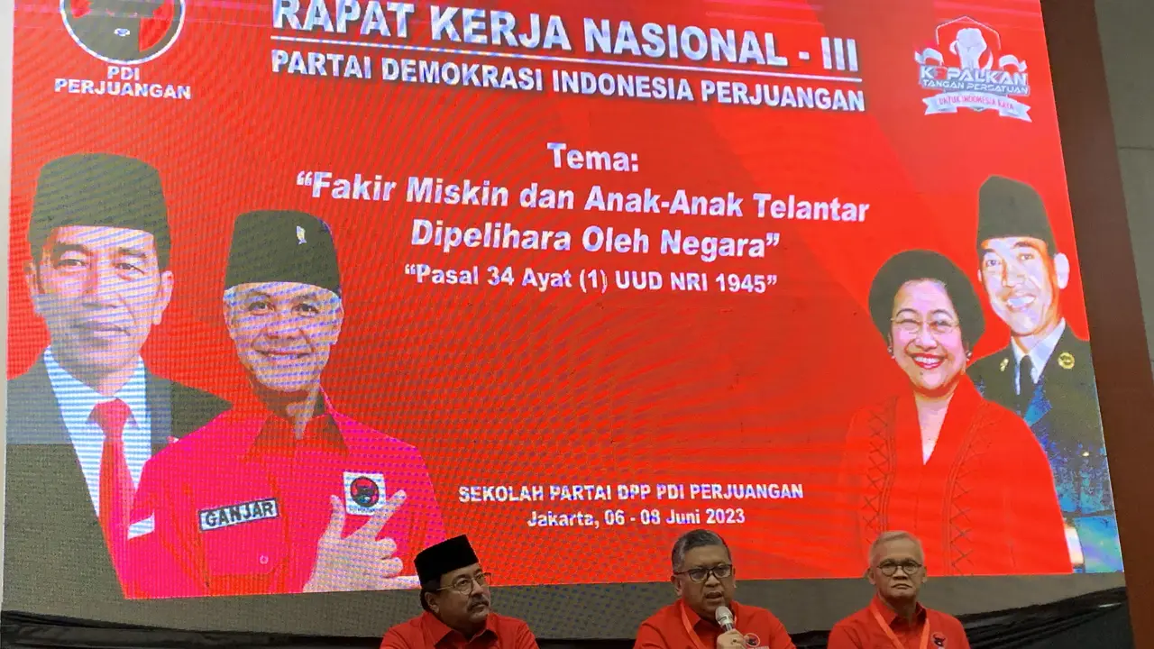 Rapat Kerja Nasional III Partai Demokrasi Indonesia Perjuangan (PDIP).
