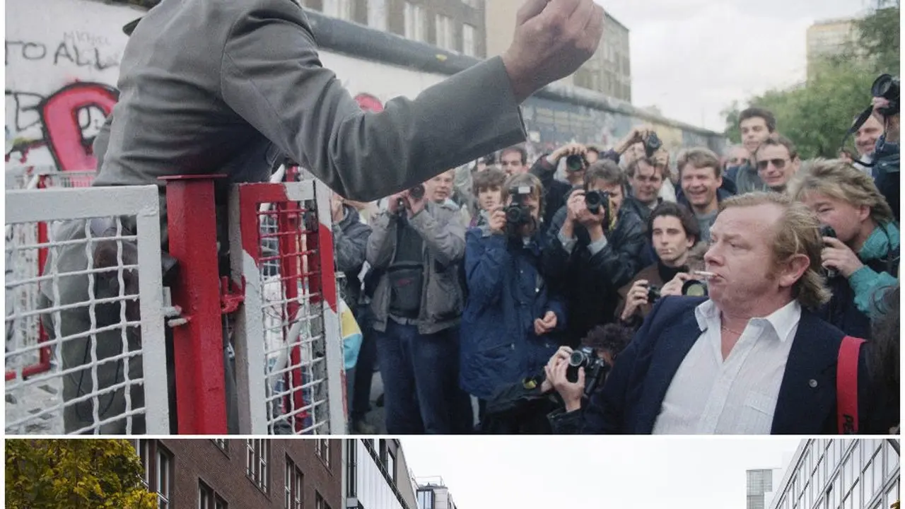 Potret Tembok Berlin pada 1989 dan 2019. (Markus Schreiber/AP Photo)