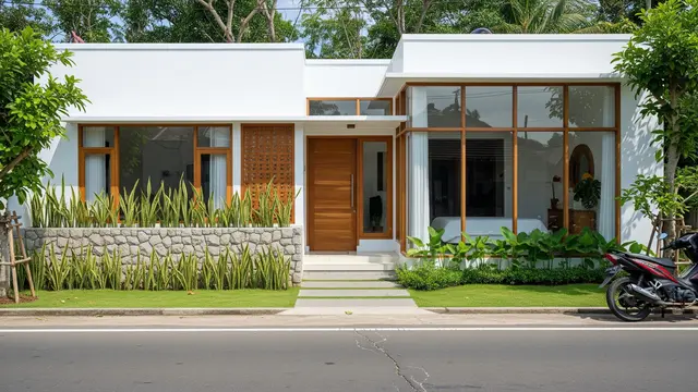 Gambar Desain Rumah Ala Villa/ Ilustrasi AI