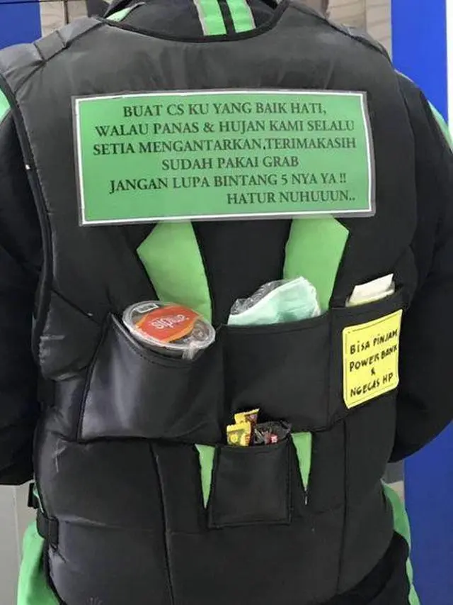Kumpulan Potret Inovasi Ojek Online yang Bikin Penumpangnya Semakin Nyaman (ist)