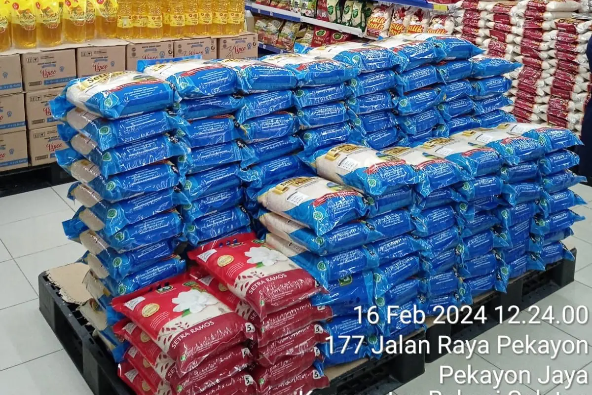 Stok beras di Ritel