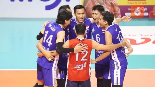 Foto: Ketangguhan Tim voli Indonesia saat Lumat Vietnam di SEA VLeague 2023