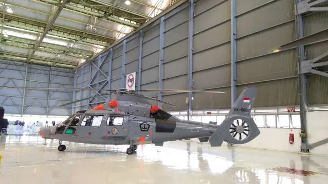 Helikopter HX-5607 buatan PT Dirgantara Indonesia (Tommy/Liputan6.com)