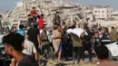Perserikatan Bangsa-Bangsa (PBB) pada 28 Mei 2025 mengutuk sistem bantuan yang didukung Amerika Serikat (AS) di Gaza menyusul kekacauan distribusi makanan. (Eyad BABA/AFP)