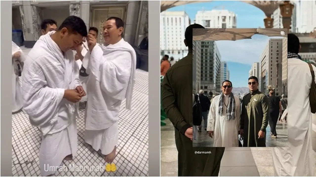 6 Momen Tommy Soeharto Potong Rambut Darma Mangkuluhur saat Umrah, Penuh Kehangatan