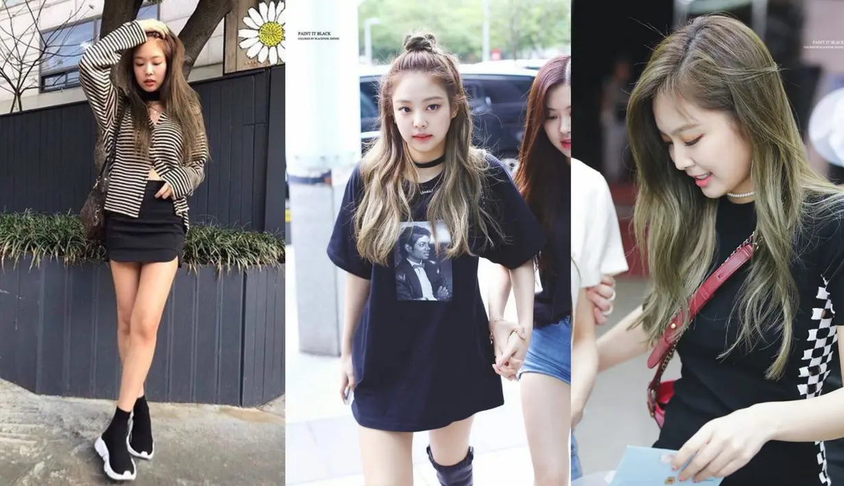 Jennie Blackpink juga dijuluki The Human Gucci, lantaran ia kerap mengenakan merek Gucci. Bentuk badannya yang ideal membuat dirinya pas mengenakan semua model baju. (Foto: Soompi.com)