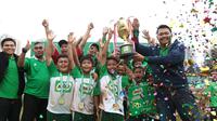 Madrasah Ibtidaiyah Negeri 6 Gandaria terpilih menjadi juara MILO Football Championship area Jakarta setelah mengalahkan SD Cinta Kasih Tzu Chi 2-0. (dok. MFC)
