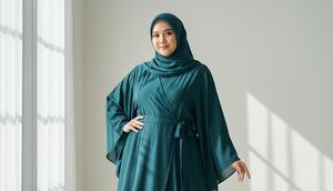 Model Gamis Abaya untuk Orang Gemuk/Gemini AI