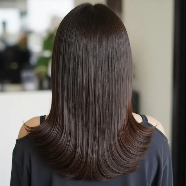 9 Model Rambut Panjang Lurus Belah Tengah Kekinian