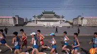 Lomba maraton ini menjadi incaran pelari asing karena bisa melihat bagaimana rupa Korea Utara sebenarnya (Doc: South China Morning Post)