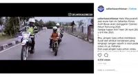 Seorang pelanggar lalu lintas malah menanyakan akun instagram polwan yang menilangnya (IG: @satlantasacehbesar)