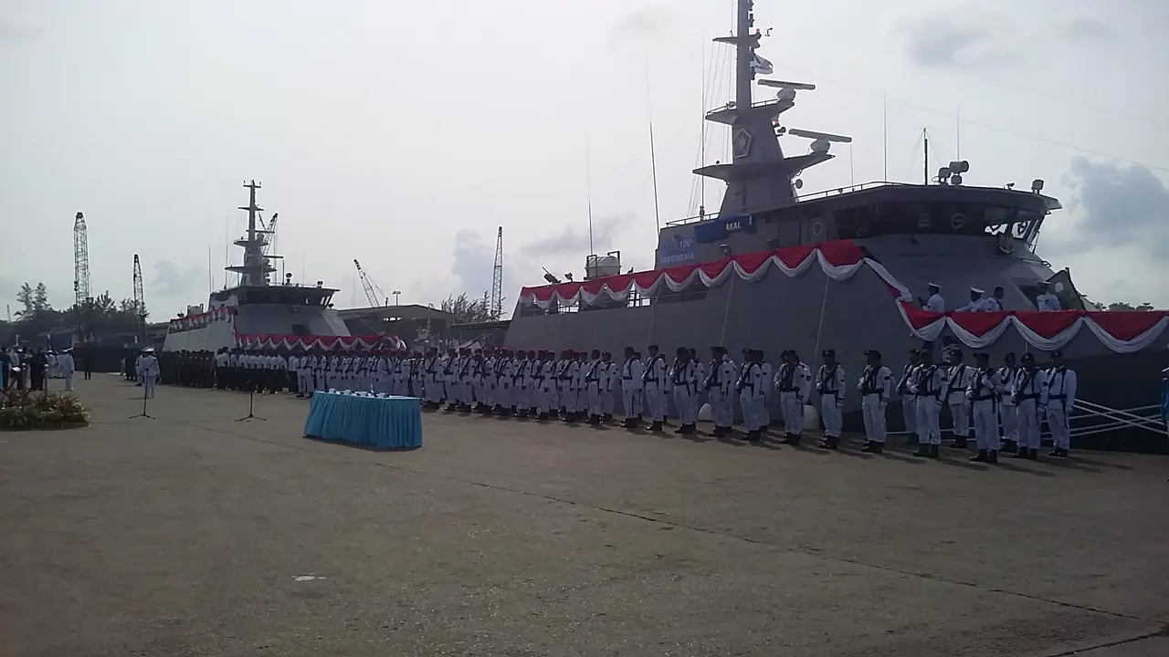 3 Kapal Perang Baru Buatan Batam Amankan Laut Timur Indonesia