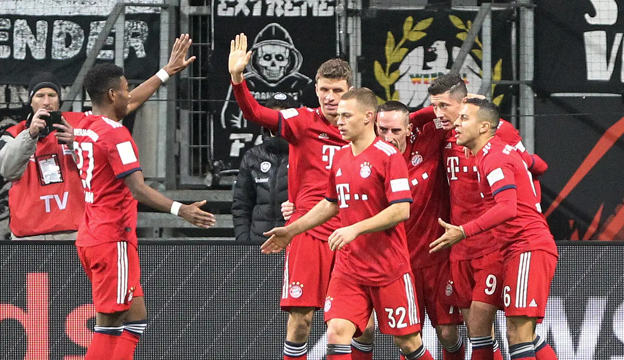4. Bayern Munchen – Kegagalan mencari pengganti Robben dan Ribery membuat Munchen kesulitan di Bundesliga. Akibatnya rotasi pemain sering dilakukan oleh Niko Kovac. Perbaikan perlu dilakukan oleh raksasa Jerman tersebut. (AFP/Daniel Roland)