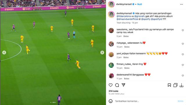 D'Masiv Muncul di Billboard di Camp Nou Stadion Barcelona.