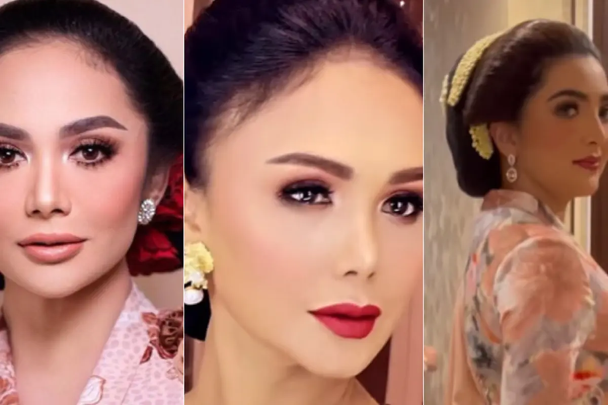 Tampilan, Ashanty, Krisdayanti, Hingga Yuni Shara Kompak Berkebaya Jawa di Tujuh Bulanan Aurel Hermansyah