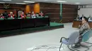Budi Susanto menyangkal dirinya terlibat dalam kongkalikong pembuatan anggaran Harga Perkiraan Sendiri (HPS) proyek simulator Surat Izin Mengemudi (SIM) tahun 2011, Pengadilan Tipikor, Jakarta, Kamis (12/2/2015). (Liputan6.com/Herman Zakharia)