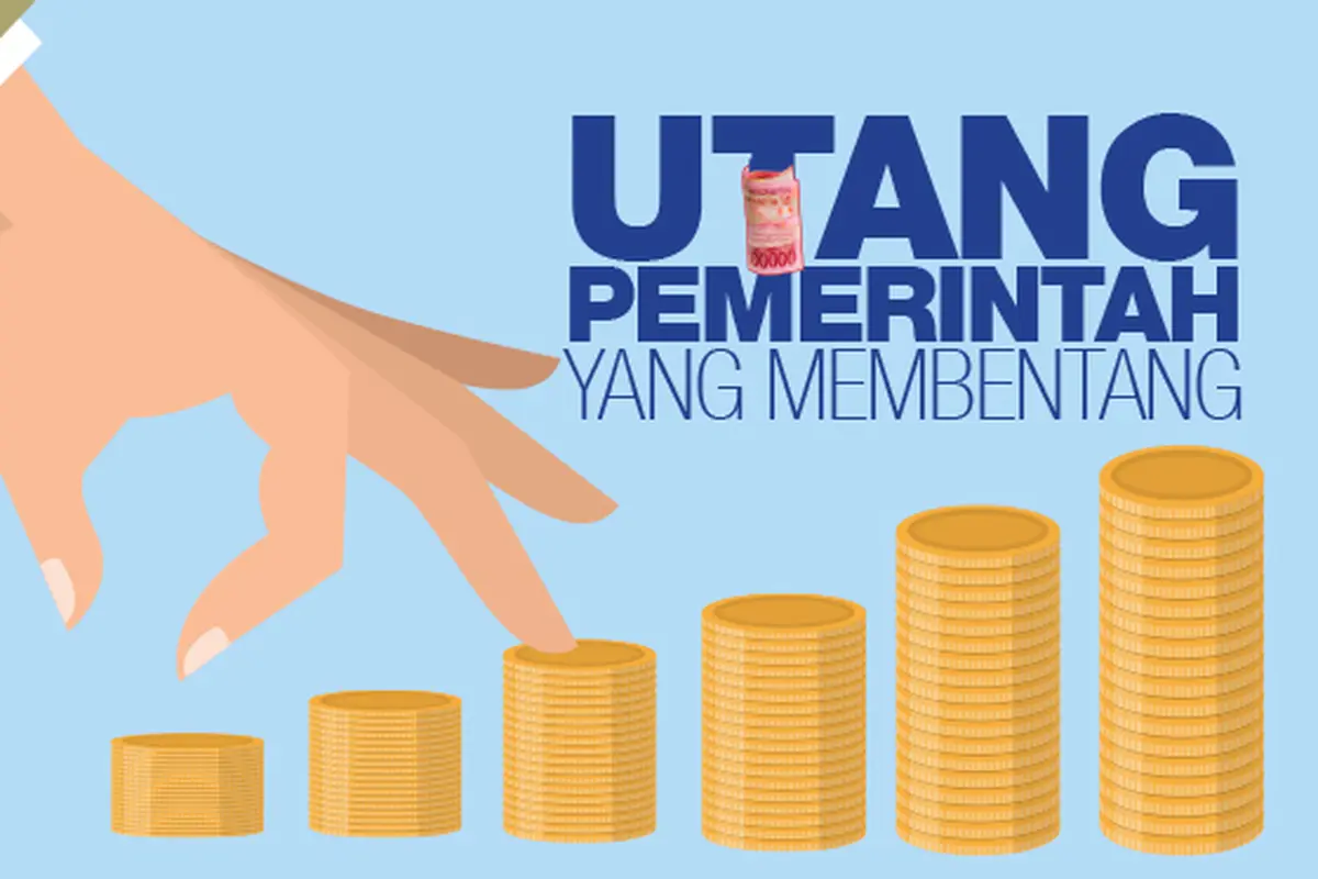 banner infografis utang pemerintah