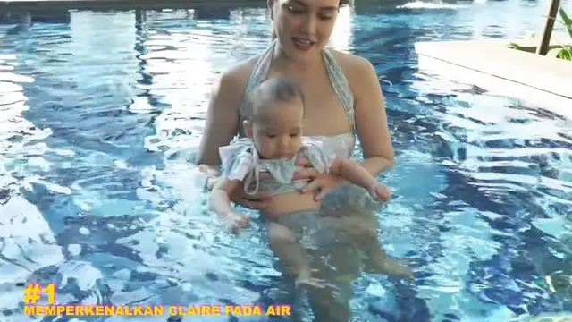 7 Momen Shandy Aulia Ajari Anaknya Berenang Ini Curi Perhatian