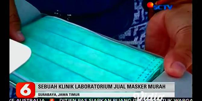 VIDEO: Harga Normal, Warga di Surabaya Antre Beli Masker